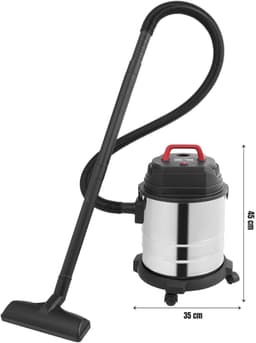 TIM® Karcher - Karcher Stofzuiger - Bouwstofzuiger - Festool Stofzuiger - Bouwstofzuiger Zonder Zak - Zilver/ Zwart - 35cm x 45cm x 35cm — thumbnail 2