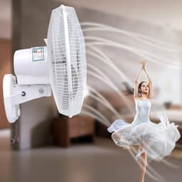 Wandventilator - Muurventilator - Ruimte Koelen - Zwenkfunctie - 40 cm - Blauw — thumbnail 2