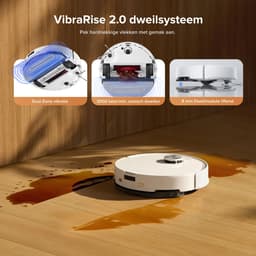 DailyDamaar stofzuiger - Robotstofzuiger - Dweilrobot - Vloerreiniger - 10.000 Pa zuigkracht - Dubbel anti-klit systeem - Wit — thumbnail 4