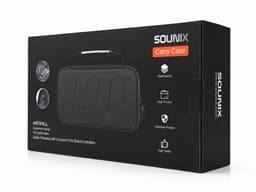Sounix Case Geschikt voor Nintendo Switch 2 - Met opbergvak voor 24 games - Extra hoog Hoesje - Waterdicht en schokbestendig - Zwart — thumbnail 11