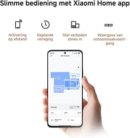 Xiaomi Robot Vacuum H50 - Robotstofzuiger - LiDAR Navigatie - Intelligente Mapping - App Bediening - Lange Batterijduur - Dweilfunctie - Geschikt voor Meerdere Vloertypes — thumbnail 2