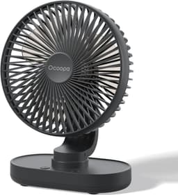 Tafelventilator USB Oplaadbaar – Stil & Oscillerend – 4 Snelheden – 4000 mAh — thumbnail 1