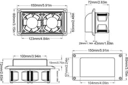 Dailygoods - Dailygoody - RV Ventilator - 12V Ventilator - Hoog rendement - Compact formaat - Geluidsarm - Ideaal voor RV, Caravan en Boot — thumbnail 4