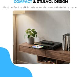 Livista DVD Speler Met HDMI - Full HD 1080P - Afstandsbediening - USB - HDMI/RCA - Zwart — thumbnail 2