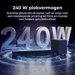 ULTIMEA Poseidon R3T 2.1-kanaals soundbar met draadloze subwoofer, app-bediening, soundbar voor Smart TV, Bluetooth 6.0, HDMI, optisch — thumbnail 4
