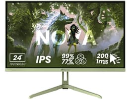 Arozzi Nova 24" Gaming Monitor - Full HD IPS - 200Hz - Bosgroen — thumbnail 1