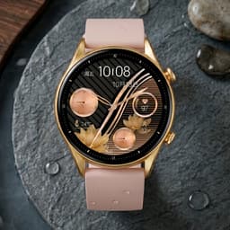 Zyon Wear Elira Smartwatch Dames - Goud - HD Touch Scherm - Bluetooth Bellen - Inclusief 2 Bandjes - Hartslagmeter - Sport - Android & iOS — thumbnail 2