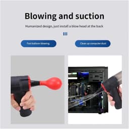 Handstofzuiger Draadloos - Mini Stofzuiger - Auto Interieur Reinigen - Blaas en Zuig - 150W Vermogen - One Color — thumbnail 2