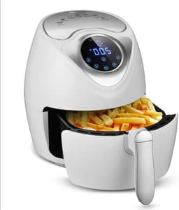 Airfryer Oven - Hetelucht Friteuse - Gezond Koken - Snelle Verwarming - 2.6 Liter - Wit — thumbnail 1