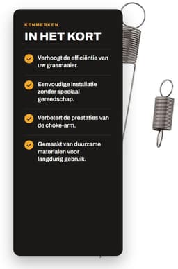 Dailygoods- Luchtvaanveer Vervanging 699056 - Eenvoudige Installatie - Herstel Spanning - Compatibel met 122H02/122K02 - Verbeterde Efficiëntie - Geschikt voor Grasmaaier - Grasmaaierveer — thumbnail 2