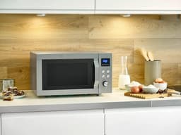 Magnetron met grill - Heteluchtoven combi - Eten bereiden - 3-in-1 functie - 23 Liter - Zilver — thumbnail 5
