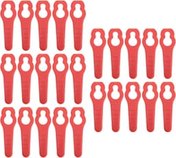 Vervangingsmessen - Grasmessen trimmer - Efficiënt wieden - Duurzaam ABS-plastic - 50 stuks - Rood — thumbnail 2
