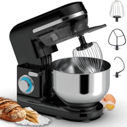 QUOVO® Mixer met mengkom - Mixer - Mixer met mengkom keukenmachine - Zwart - ‎37cm x 24cm x 32cm; 4.4 kg — thumbnail 1