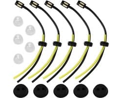 Set van 5 Benzinefilters en Slangen voor Grasmaaier en Heggenschaar - Universele Accessoires voor Brushcutter en Grastrimmer