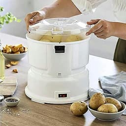 Elektrische Aardappelschiller - Automatische Schilmachine - Snel Groente Schillen - Veiligheidsslot Bediening - Niet gespecificeerd - Wit — thumbnail 5