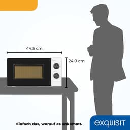 Magnetron - Oven Verwarming - Snel opwarmen - Ontdooifunctie - 20 Liter - Wit — thumbnail 5