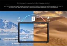 OUKITEL RT7 Titan 5G Robuuste Tablet - 32000mAh Batterij - 12GB +512GB - IP68/IP69K Waterdicht Schokbestendig - Dimensity 7050 Octa‑Core - Nachtvisiecamera voor Buitenwerk Industrie Avontuur — thumbnail 3