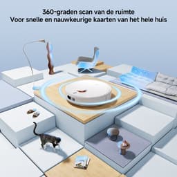 Xiaomi Robot Vacuum S40C – Robotstofzuiger met Dweilfunctie – 5000Pa Zuigkracht – Slimme LDS Lasernavigatie – App-bediening – Automatisch Opladen – Geschikt voor Harde Vloeren & Laagpolig Tapijt — thumbnail 3