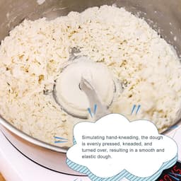 Deegmixer - Keukenmachine Mixer - Bakken Brood - Multidimensionale Mengfunctie - 5 Liter - Rood — thumbnail 2
