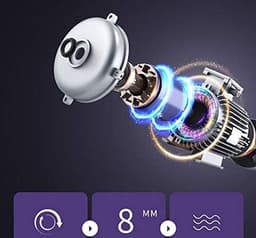 Mini Massage Gun - Hand Massager Elektrisch - Spierherstel - 4 Massagekoppen - 390g - Zwart — thumbnail 3