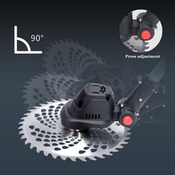 Elektrische Grasmaaier - Handmaaier Krachtig - Gazon Onderhoud - Borstelloze Motor - 30 cm Snijdbreedte - Zwart — thumbnail 3