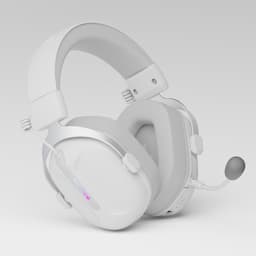 DunRock GG Draadloze Gaming Headset – 2.4GHz + Bluetooth + Kabel – Virtual 7.1 Surround Sound – 80U Batterij – Detachable Microfoon – Wit — thumbnail 1