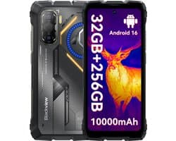 Blackview ROCK 3 - Robuuste Smartphone - 4G - 24GB RAM - 256GB ROM - 6.78inch 120Hz - 10000mAh Robuuste Telefoon - Android 16 - NFC - GPS - Zwart — afbeelding 1