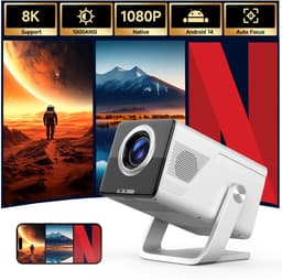 Magcubic X7 Mini Beamer - 8K support – Full HD 1080P Projector – WiFi 6 & Bluetooth 5.4 – Auto Focus & Keystone – Smart Android Beamer voor Thuisbioscoop & Outdoor — thumbnail 5