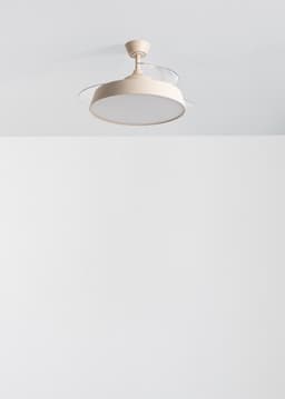 CREATE - Stille plafondventilator 40 W Ø107 cm met intrekbare bladen en LED-licht - M - Met licht - Afstandsbediening - WIND CLEAR CONTOUR — thumbnail 5