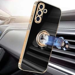 Yutwo Galaxy A16 5G Serie - Beschermhoes - 360° Ringhouder - Zwart — thumbnail 6