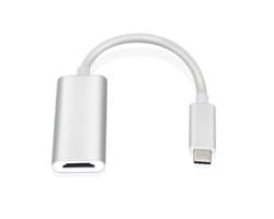 Oneay USB 3.1 Type-C Adapter – Type-C naar HDMI TV-videoconverter voor pc, laptop, computer en mobiele telefoon – (4K60hz,Zilver)