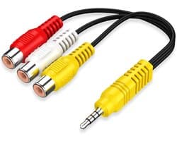 HDMI Adapter - AV Kabel - TCL TV Gebruik - Plug and Play - 9 x 6 x 1 cm