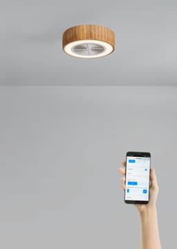 CREATE - Stille plafondventilator 40W Ø50 cm met verborgen bladen en LED-verlichting - S - Met licht - WIFI - WIND CLEAR EASY — thumbnail 1