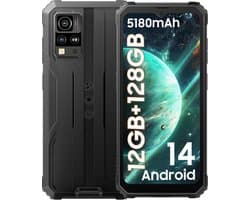 Blackview BV4800 Pro 12GB+128GB Outdoor Smartphone 6.56 inch Android 14, IP68 waterdicht Dual 4G LTE, NFC, OTG, GPS, FM, Zwart