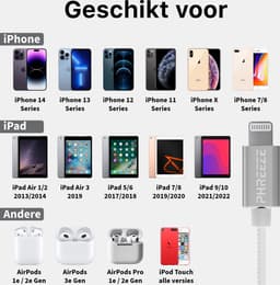 Bedrade Oordopjes geschikt voor iPhone oortjes - Bedraad - 2 Stuks - Werkt Direct - Geschikt voor Apple Lightning ( 14, 13, 12, 11, X, Pro Max Xs ) Oordoppen met Draad — thumbnail 5