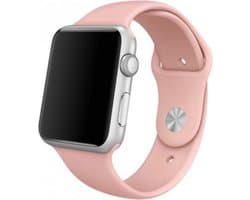 Siliconen Smartwatch bandje - Geschikt voor  Apple Watch silicone band - roze - Maat: 38 - 40 - 41mm - M/L - Horlogeband / Polsband / Armband