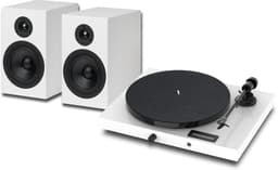 Pro-Ject Jukebox E1 + Speaker Box 5E Set Draaitafel Systeem - Direct Klaar voor Gebruik - Krachtig Helder Geluid - Stijlvol & Compleet Systeem - Wit — thumbnail 2