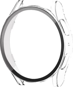 CHPN - Bescherming geschikt voor Samsung Galaxy Watch 4 en 5 - 44MM - Geen krassen meer op jou smartwatch - Beschermkapje voor Samsung Watch - Transparant met zwart - — thumbnail 3