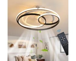 Equivera Plafonniere met Ventilator - Plafondventilator - Plafondventilator Afstandsbediening - Plafondventilator Slaapkamer - Plafond Ventilator met Verlichting - Plafondlamp - Plafonniere - Ideaal voor in uw slaapkamer! — afbeelding 1