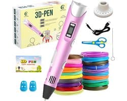 CosyPlace 3D Printer Pen XXL Starterspakket voor Kinderen & Volwassenen - Speelgoed met Accessoires - 100M Filament Vullingen - Scribbler - Tekenboek