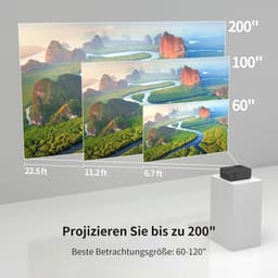 Draagbare Mini Projector 1080P Full HD | WiFi & Bluetooth Ondersteuning | Compacte Beamer voor Home Cinema — thumbnail 3