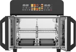 Airfryer Oven XXL 23L – 2400W Heteluchtfriteuse met Dubbele Deur, 10 Programma’s, 50-200°C – Zwart – Royal Swiss® — thumbnail 4