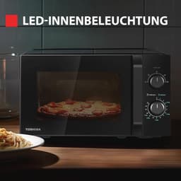 20L-800W solo magnetron met ontdooifunctie en LED-verlichting - zwart. — thumbnail 4