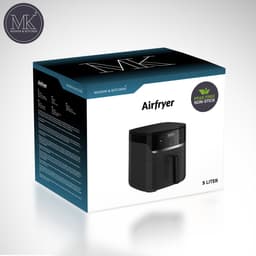 Maison & Kitchen Airfryer - Heteluchtfriteuse - PFAS-vrij - 1500W - 5L Inhoud - 80ºC tot 200ºC - Zwart — thumbnail 3
