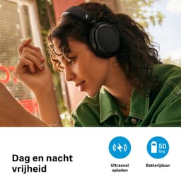 Sennheiser Accentum Plus Wireless - Draadloze over-ear koptelefoon met Noise Cancelling - 50u batterij - Snelladen – 2 Microfoons - Zwart — thumbnail 9