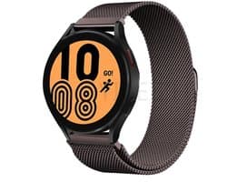 20mm Universeel RVS horlogeband Mesh Milanese Lus Koffie Bruin voor Smartwatch en voor een regulier horloge zoals Casio Rolex Seiko Tudor Pagani Homage Coffe Brown chocolade bruin etc