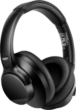 Tuinyo - Draadloze koptelefoon met noise cancelling - Over ear - 60 Uur speeltijd - Diepe bas - Hi-Fi Stereo geluid - comfortabele oorkussens - Inclusief reisetui - Zwart — thumbnail 1