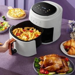MensStore Digitale Airfryer - Hete Luchtfriteuse - Airfryer XXL - 8 Liter Inhoud - 6 Automatische Programma's - Digitaal Display - — thumbnail 8