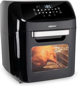 alpina Airfryer Oven XXXL - Heteluchtfriteuse 12L - Air Fyer 8 Personen en Meer - Heteluchtoven met Digitaal Display - Incl. Accessoires - Rotisserie Spit en Spitvork — thumbnail 1