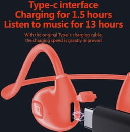 Lexium Bone Conduction Headphone - Sporthoofdtelefoon - Koptelefoon voor Sport - Open Ear Koptelefoon - Sport Koptelefoon — thumbnail 2